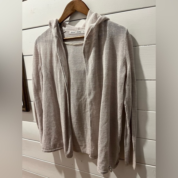 WOOLRICH beige Open front cardigan size S - Picture 7 of 9